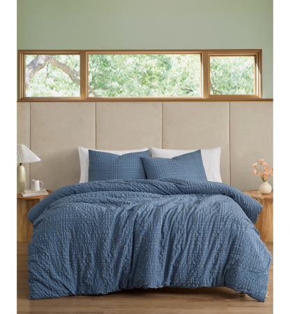 UGG® Devon Seersucker 3-Piece Comforter Sets - Rosewood