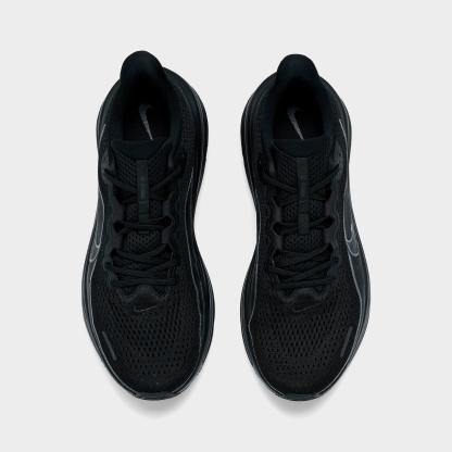 Men's Nithtke Air Winflo 12 Road Running Shoes - Black/Dark Smoke Grey/Black - Top view