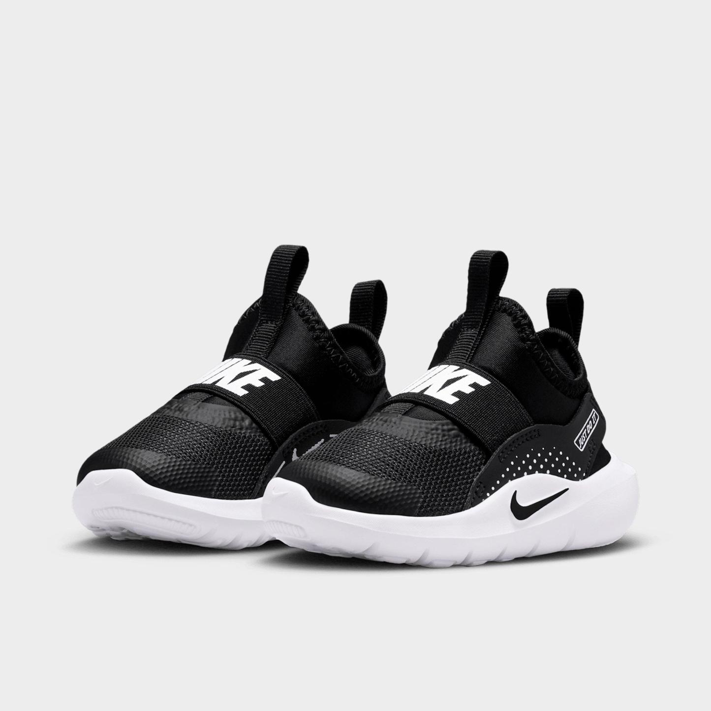 Kids' Toddler Nithtke Flex Runner 4 Running Shoes - Black/White/White/Black - Both shoes facing left
