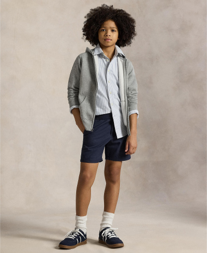Polo Ralph Lauren 8-20 Boys' Cotton Fleece Zip Up Hoodie - Dark Sport Heather