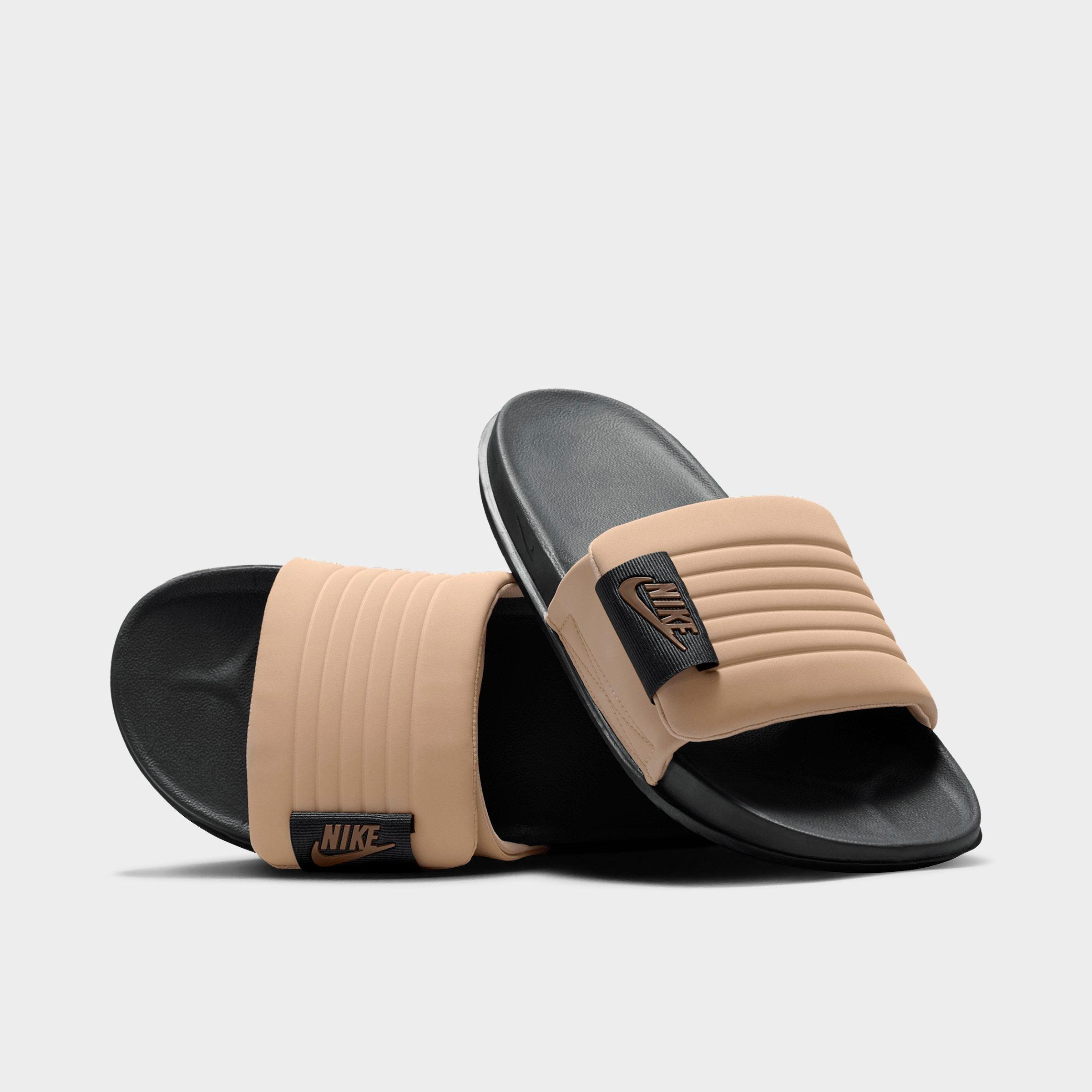 Men's Nithtke Offcourt Adjust Slide Sandals - Anthracite/Linen/Mink Brown - Both shoes facing left