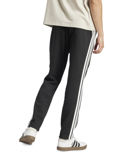 adidas Men's Essentials 3-Stripes Regular Open Hem Fleece Pants - Black/White