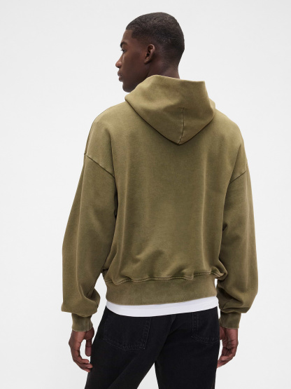 Adult Heavyweight Oversized Hoodie - army jacket green