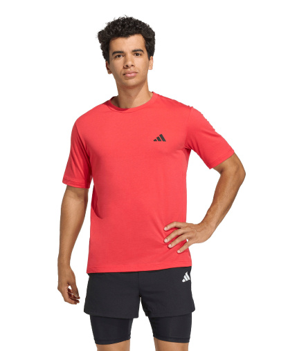 adidas Men's Workout Essentials Crewneck T-Shirt - Ruby Red