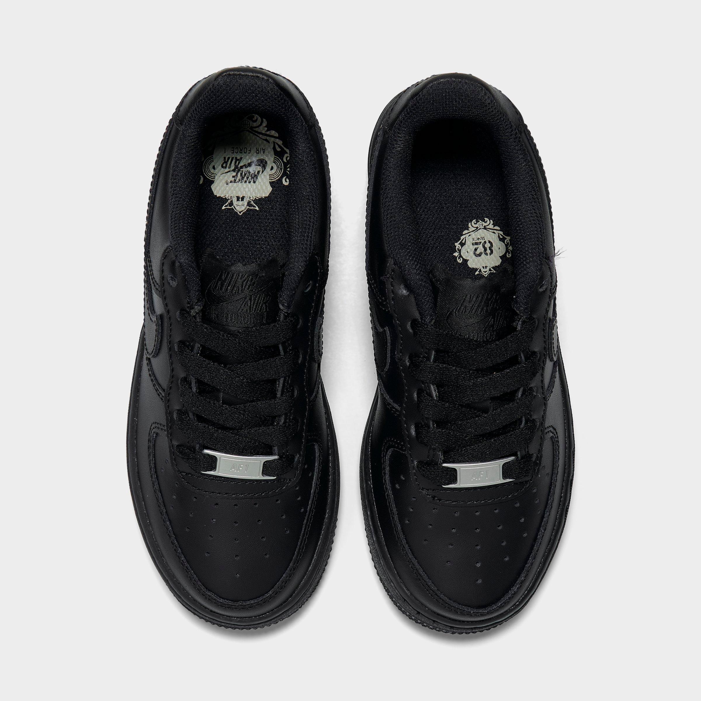 Big Kids' Nithtke Air Force 1 Low '24 Casual Shoes - Black/Black/Black - Top view