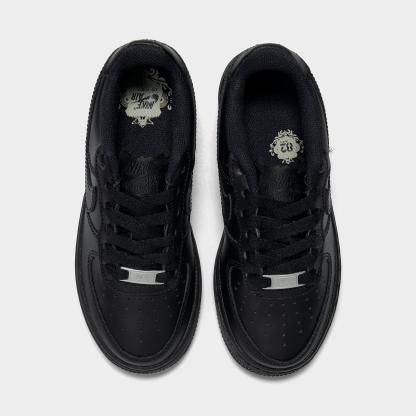 Big Kids' Nithtke Air Force 1 Low '24 Casual Shoes - Black/Black/Black - Top view