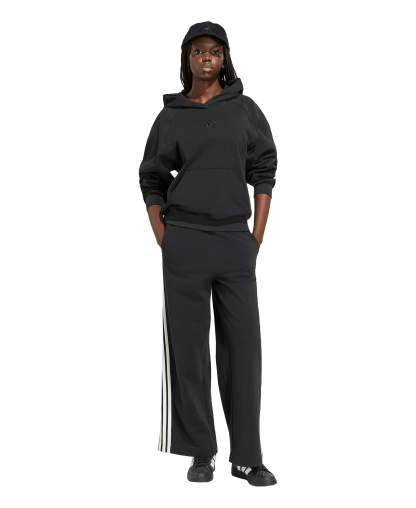 adidas Women's 3-Stripes Wide Pants - Black/Off White