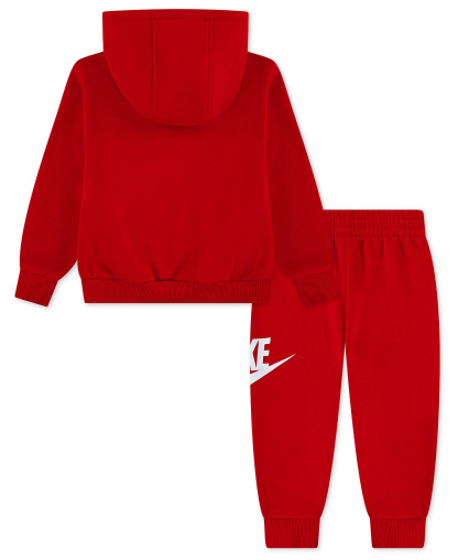 Nike Toddler Boys' and Girls' 2T-4T Club Fleece Long-Sleeve Hoodie and Pants, 2-Piece Set - University Red