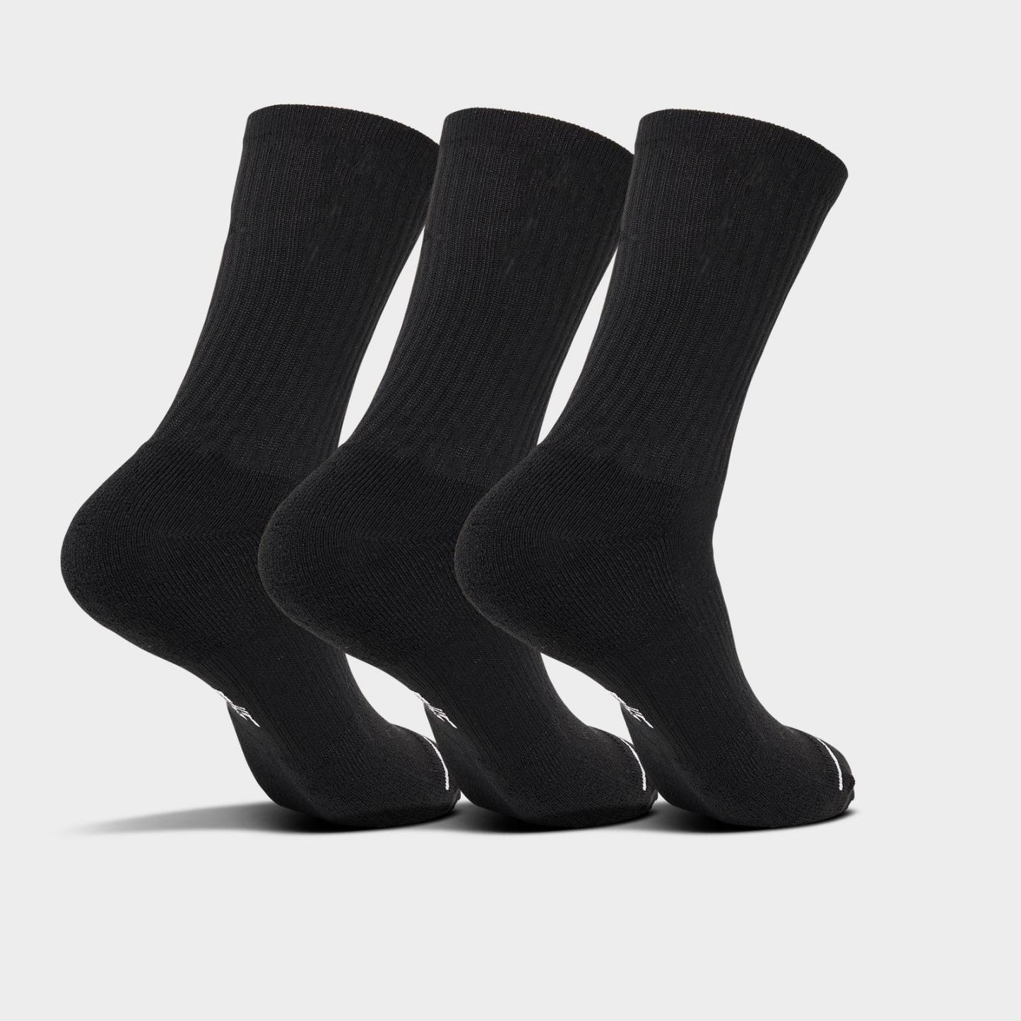 Men's Jordan Everyday Crew Socks (3-Pack) - Black - view 2