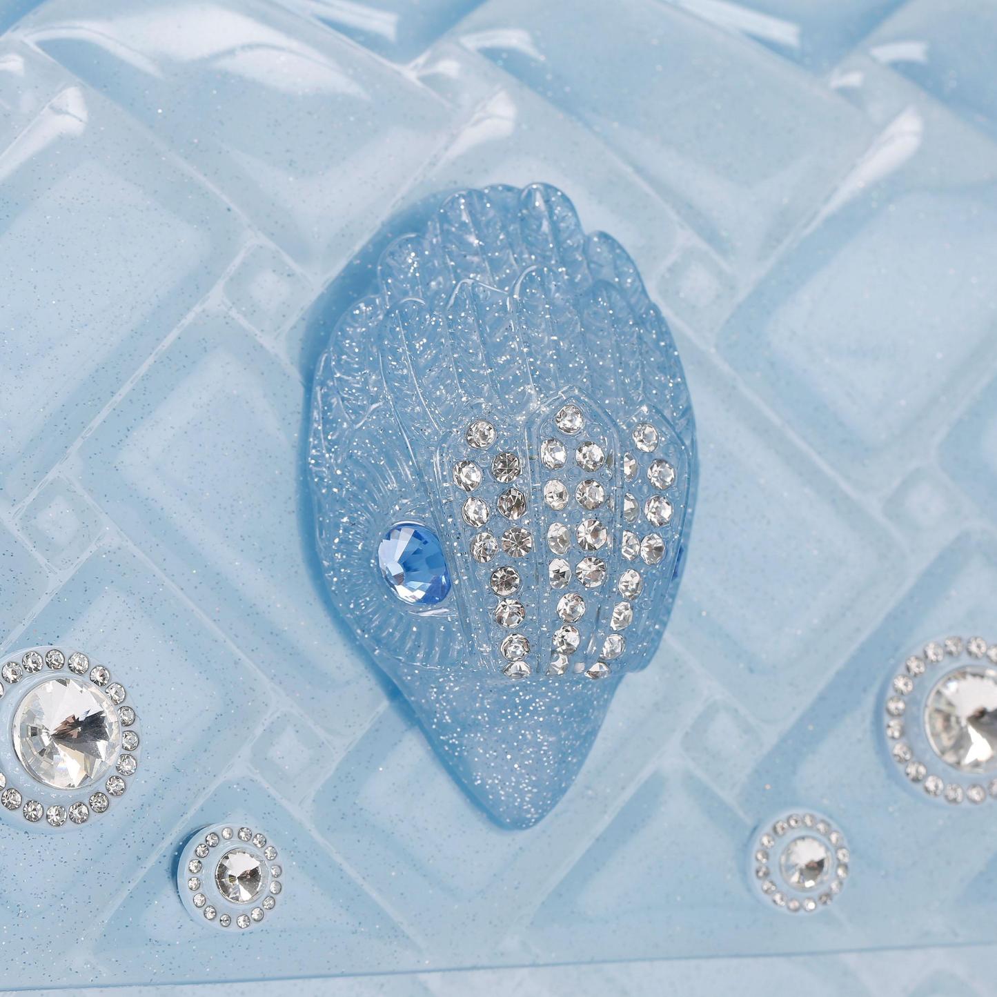 Kurt Geiger London Jelly Kensington Crystal Bag - Blue - view 5