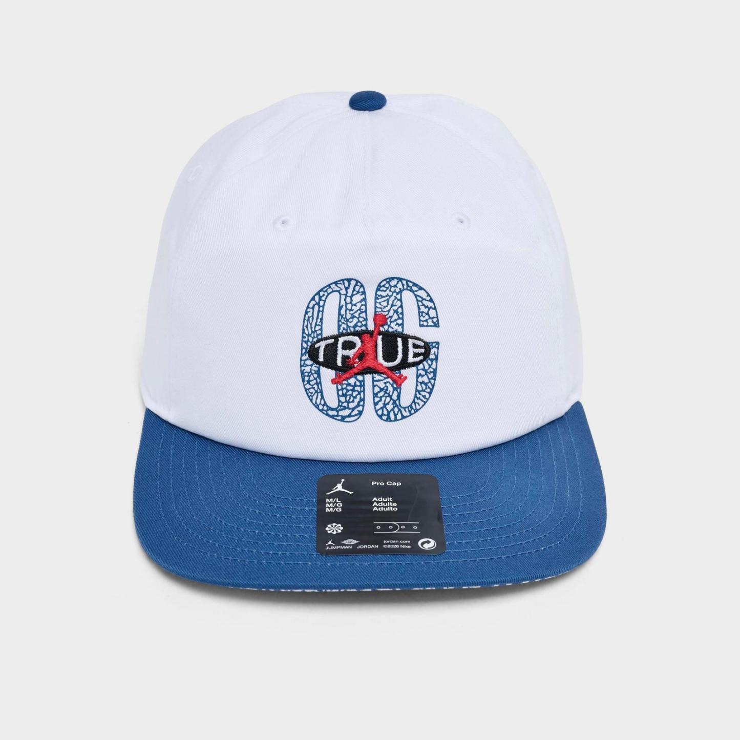 Jordan Pro True Blue Snapback Hat - White/True Blue - view 6