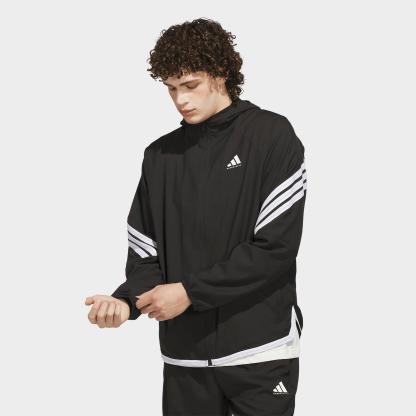 Men's adidas Crazy Lite Full-Zip Basketball Jacket - Black
