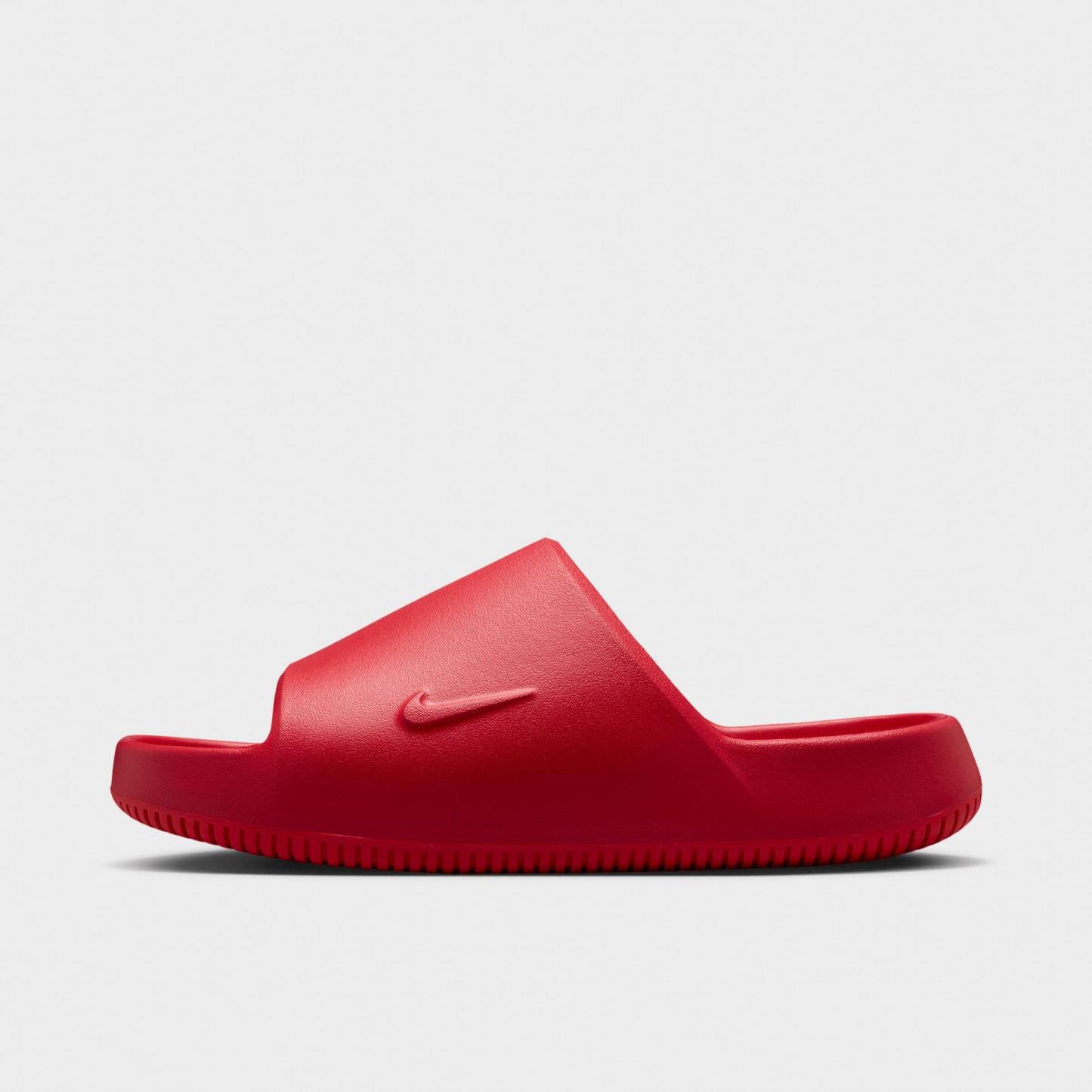 Men's Nithtke Calm 2.0 Slide Sandals - University Red/University Red - Left shoe facing left. Outside of the shoe.