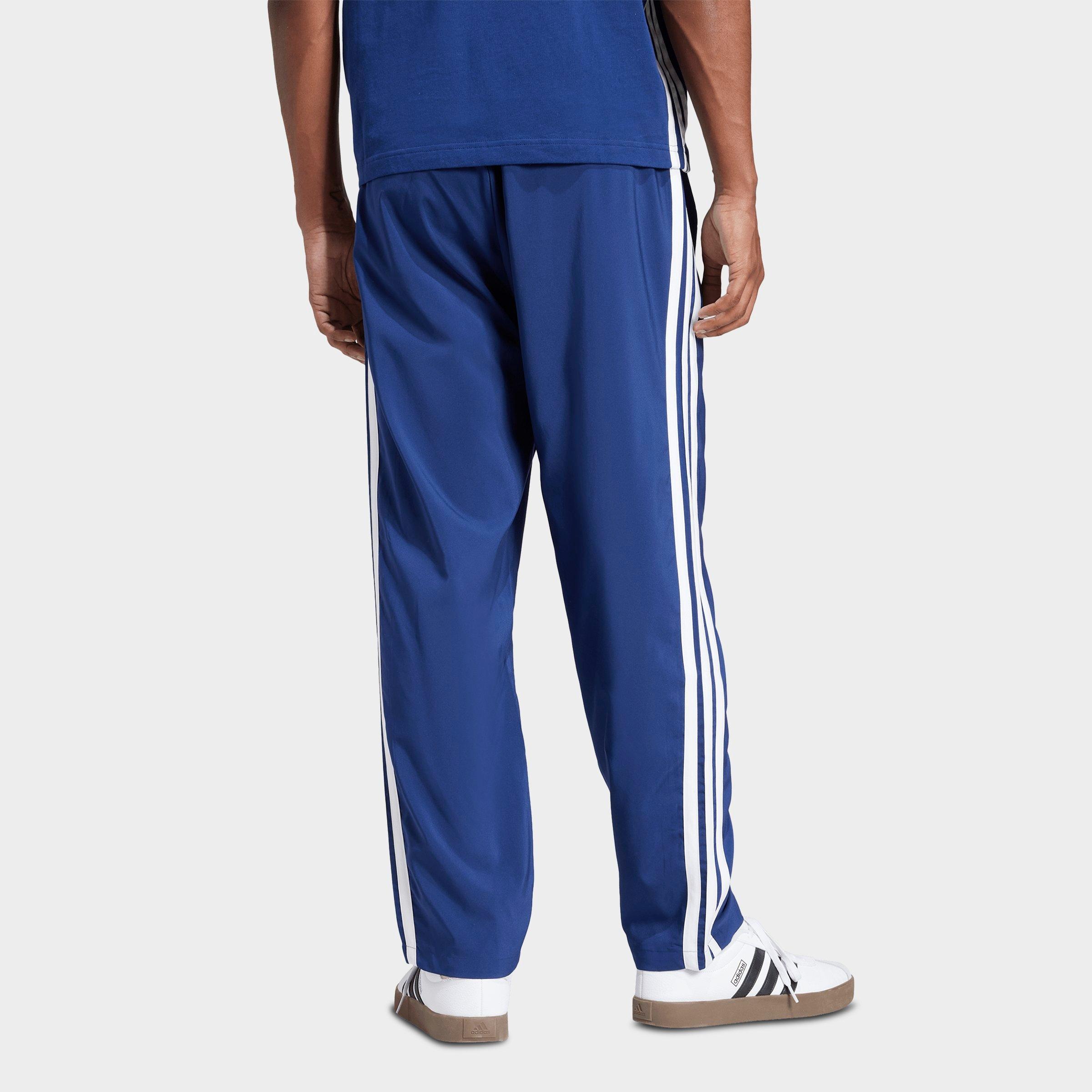 Men's adidas Essentials 3-Stripes Stanford Open Hem Pants - Dark Blue/White