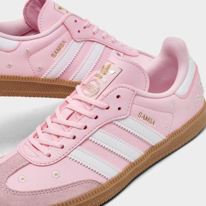 Little Kids' adidas Originals Samba OG Casual Shoes - Pink - view 3