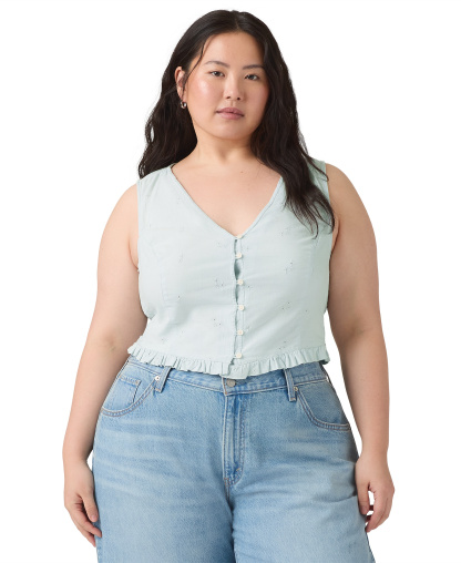 Levi's Women's Teagan Mini Eyelet Blouse - Watch Me