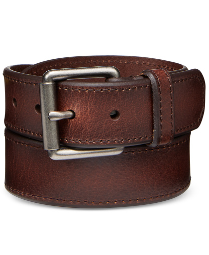 Levi's Men's Beveled-Edge Leather Belt - Brown