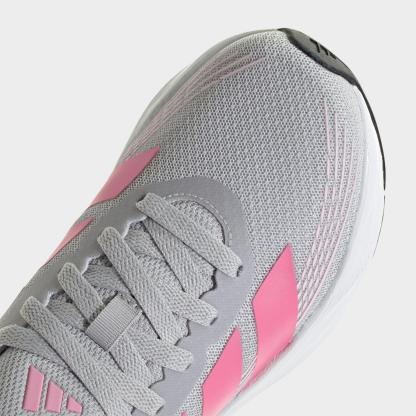 Big Kids' adidas Galaxy 8 Running Shoes - Light Solid Grey/Pink Fusion/Clear Pink - Detail shot