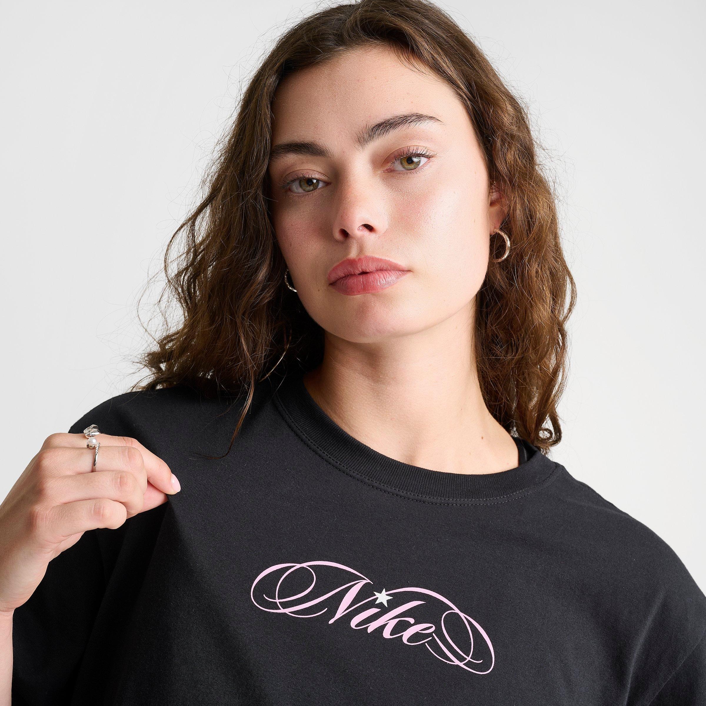 Women's Nithtke Sportswear Goddess Cropped T-Shirt - Black
