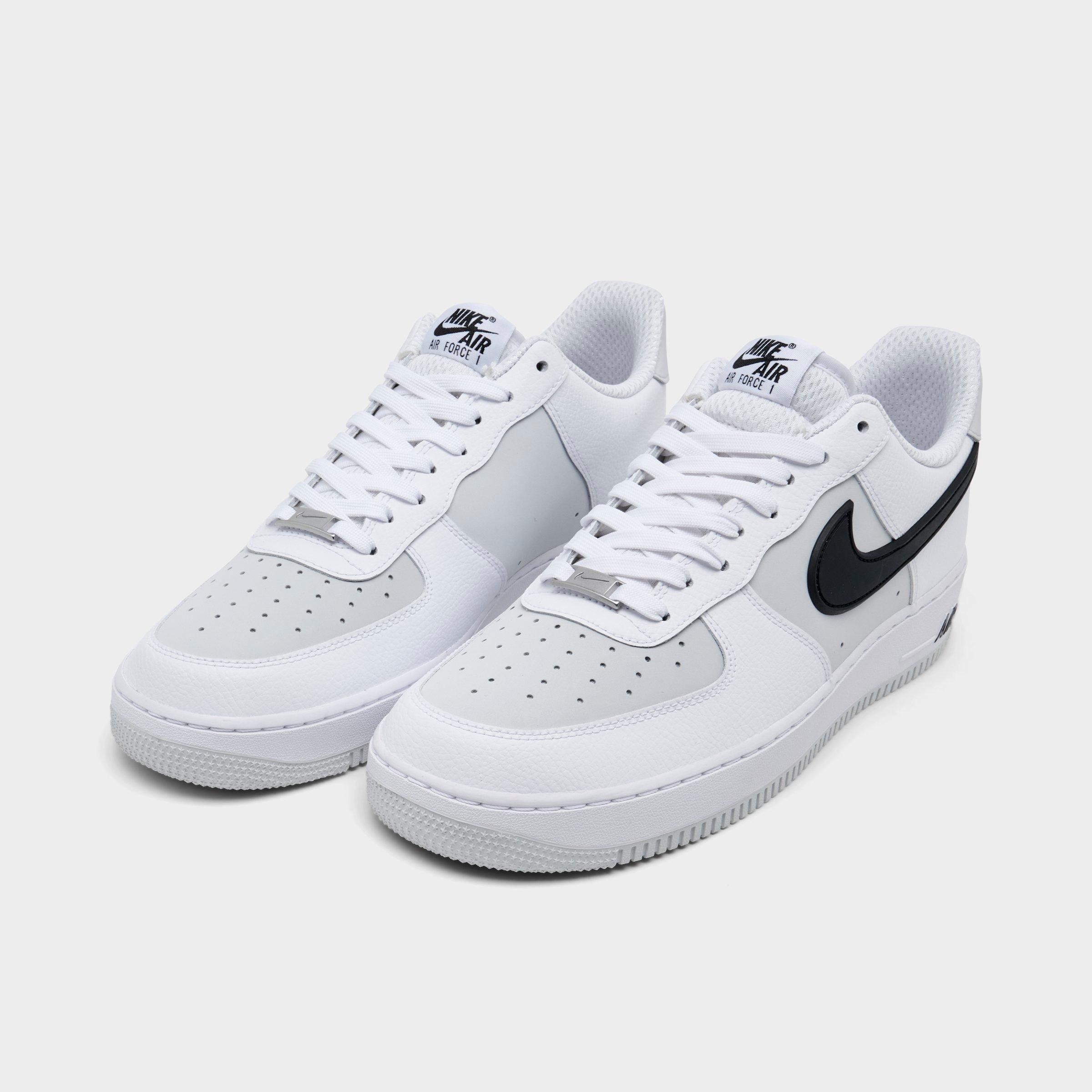Men's Nithtke Air Force 1 '07 LV8 Casual Shoes - Part 2 - White/Black/Photon Dust - Both shoes facing left