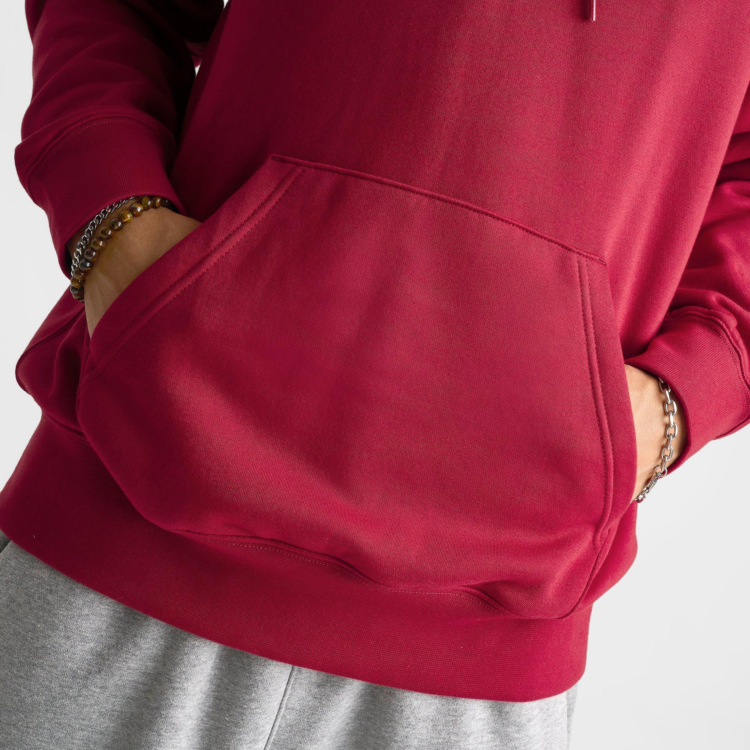 Men's Nithtke Club Fleece Premium Embroidered Pullover Hoodie - Part 1 - Tough Red/Tough Red/White