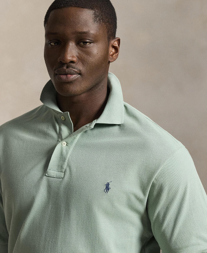 Polo Ralph Lauren Men's Big & Tall Cotton Short-Sleeve Polo Shirt - Light Green/C7952