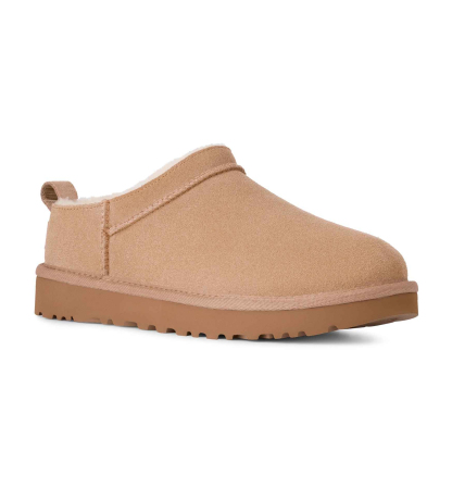 UGG® Women's Classic Micro Pull Tab Round Toe Booties - Sand