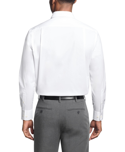 Tommy Hilfiger Men's Regular Fit Wrinkle Resistant Stretch Dress Shirt - White