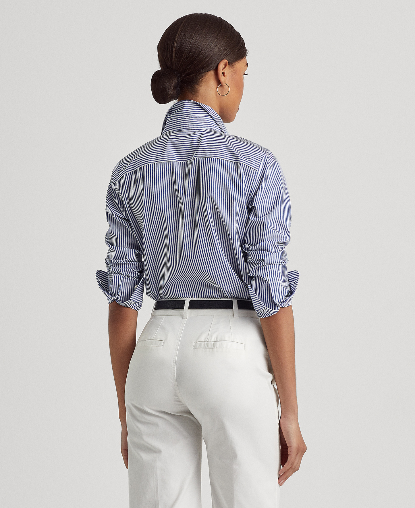 Lauren Ralph Lauren Non-Iron Straight-Fit Shirt - Blue/White