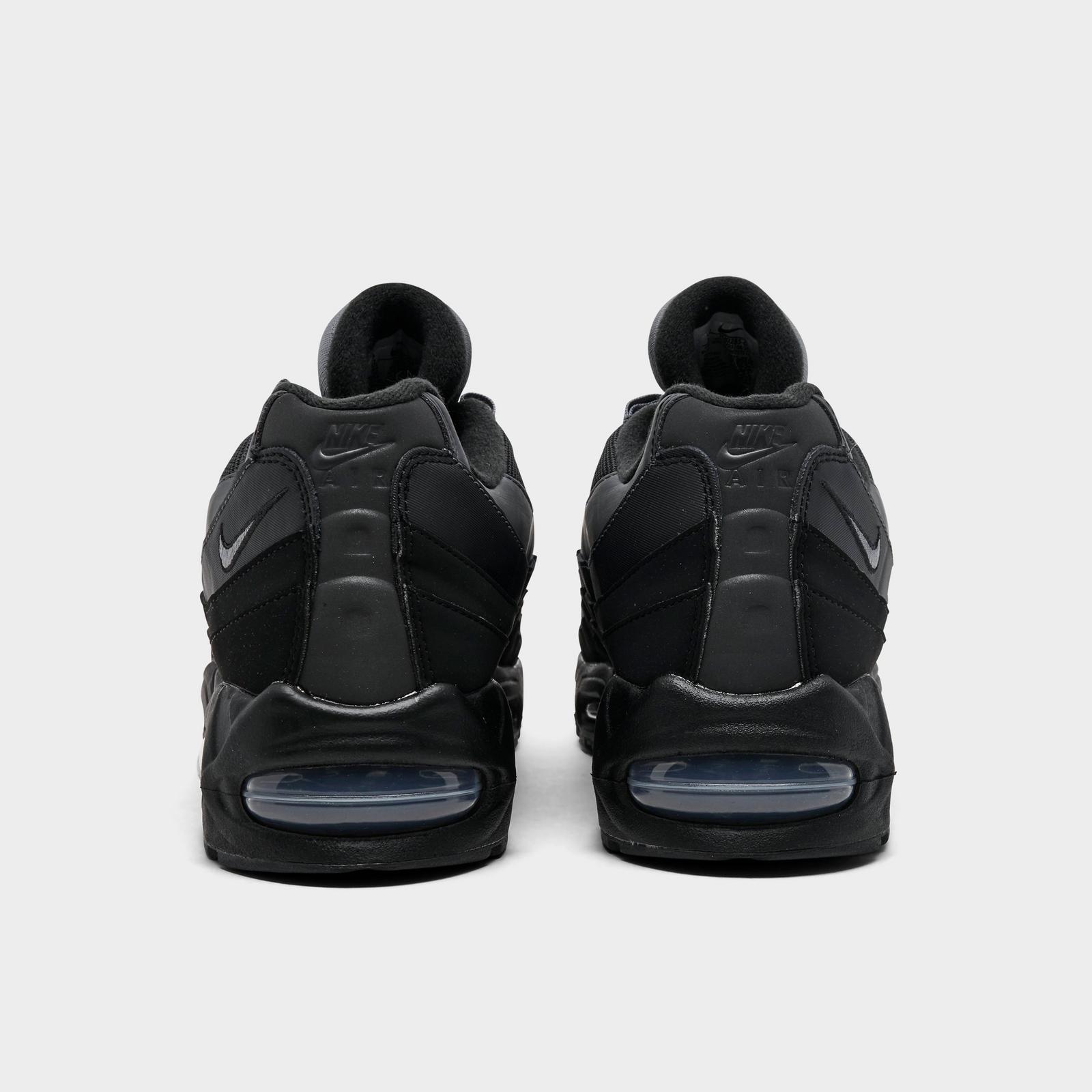 Men's Nike Air Max 95 Big Bubble Casual Shoes - Black/Lime Blast/Anthracite/Metallic Silver