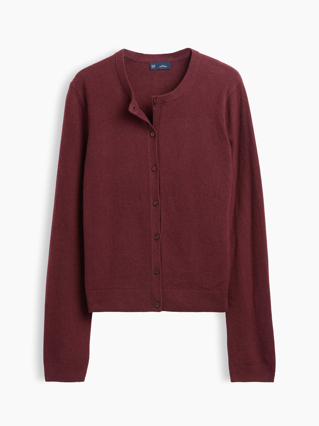 CashSoft Crop Cardigan - Noir red