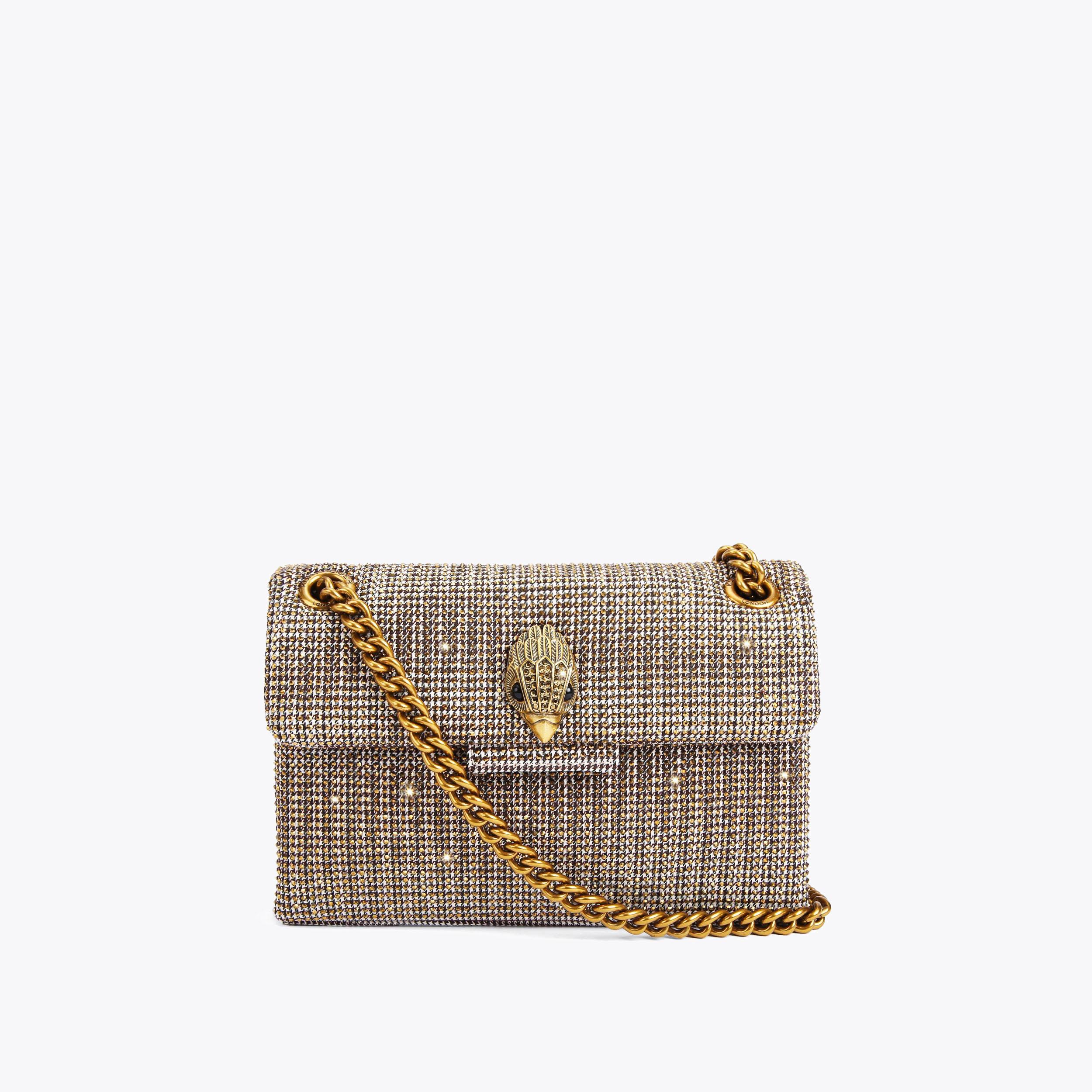 Kurt Geiger London Mini Fabric Kensington Bag - Beige