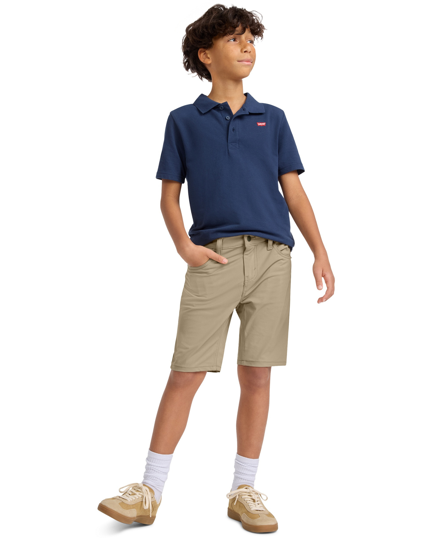 Levi's Boys' 8-20 Slim-Fit Performance Stretch Shorts - Harvest Gold