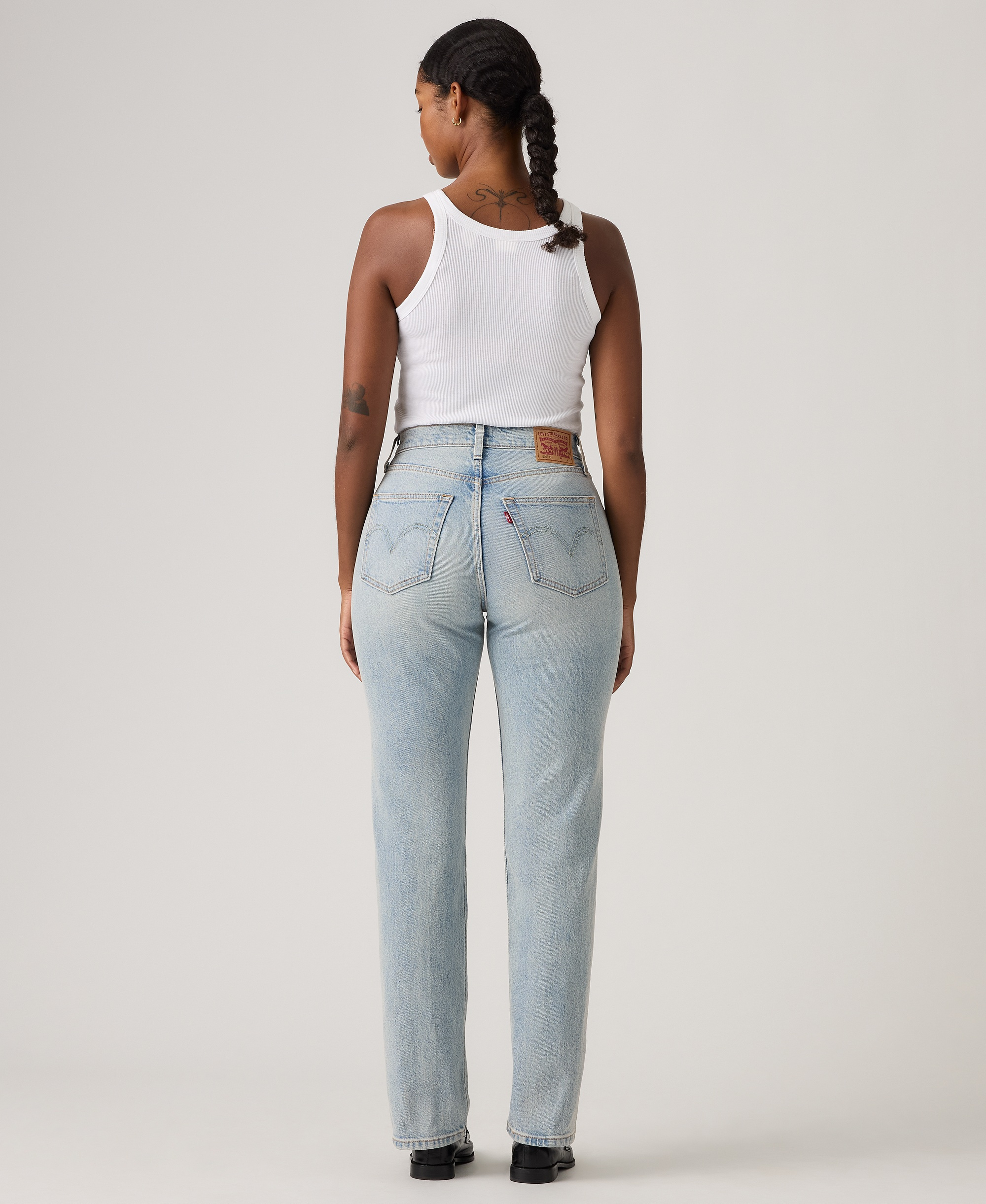 Levi's Women's 501 Curve High-Rise Straight-Leg Jeans - Heart Music No Dx