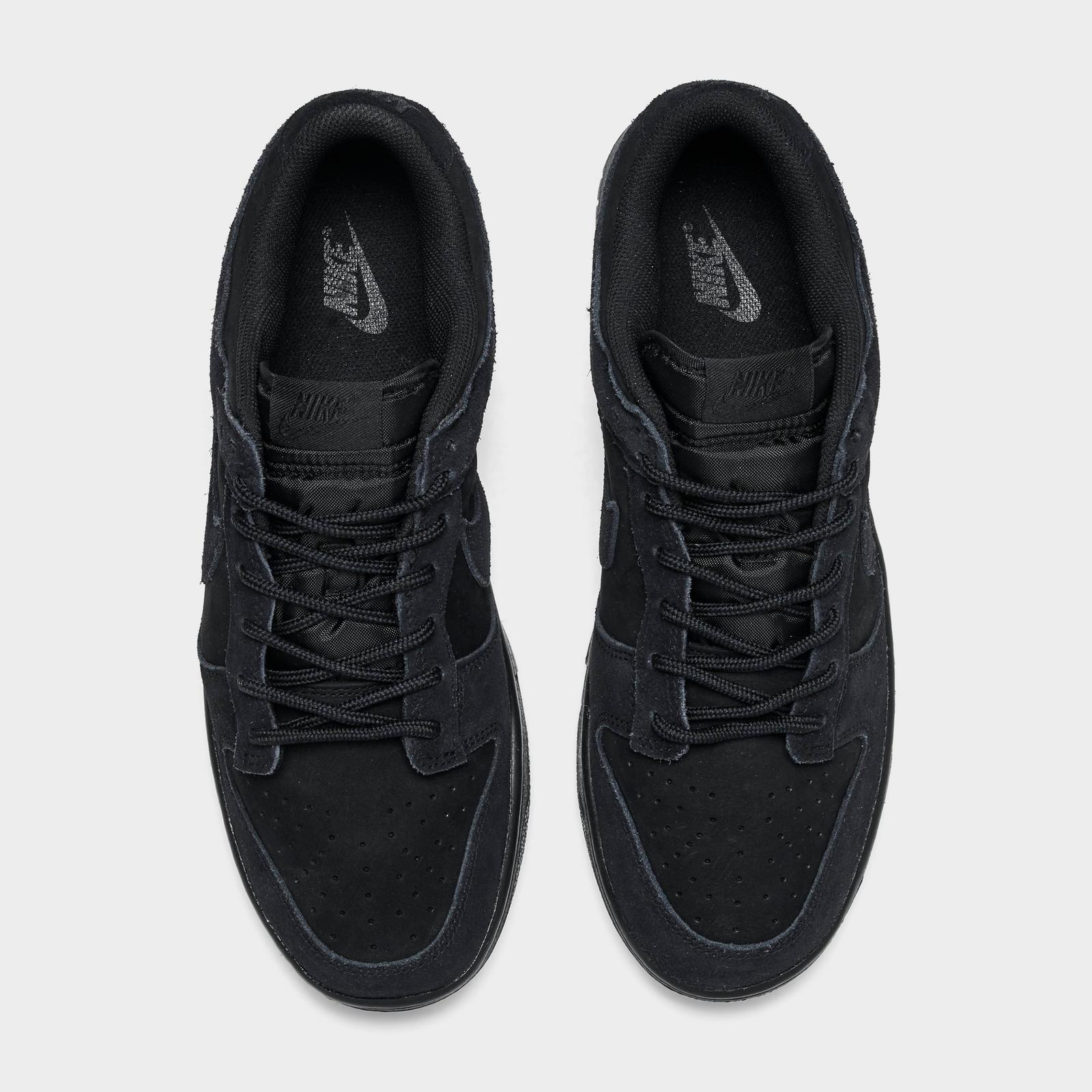 Men's Nike Dunk Low Retro SE Casual Shoes - Black/Black/Black