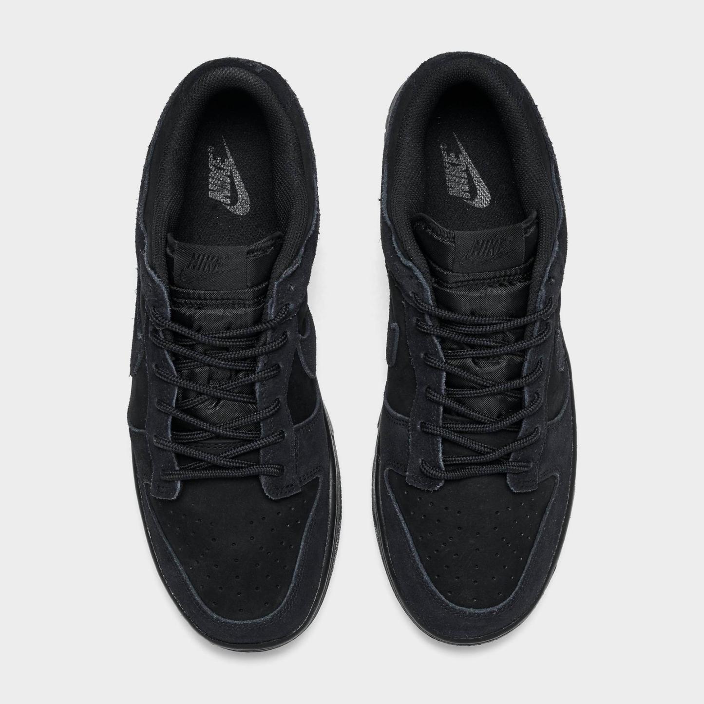 Men's Nike Dunk Low Retro SE Casual Shoes - Black/Black/Black