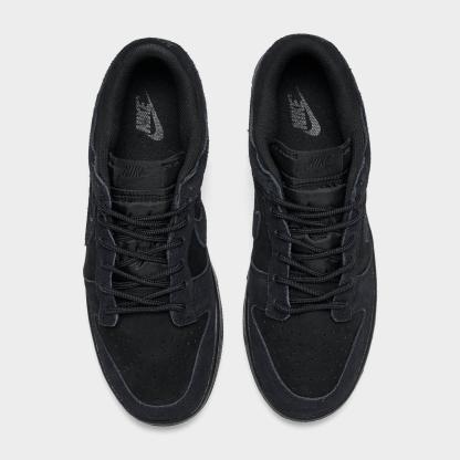 Men's Nike Dunk Low Retro SE Casual Shoes - Black/Black/Black