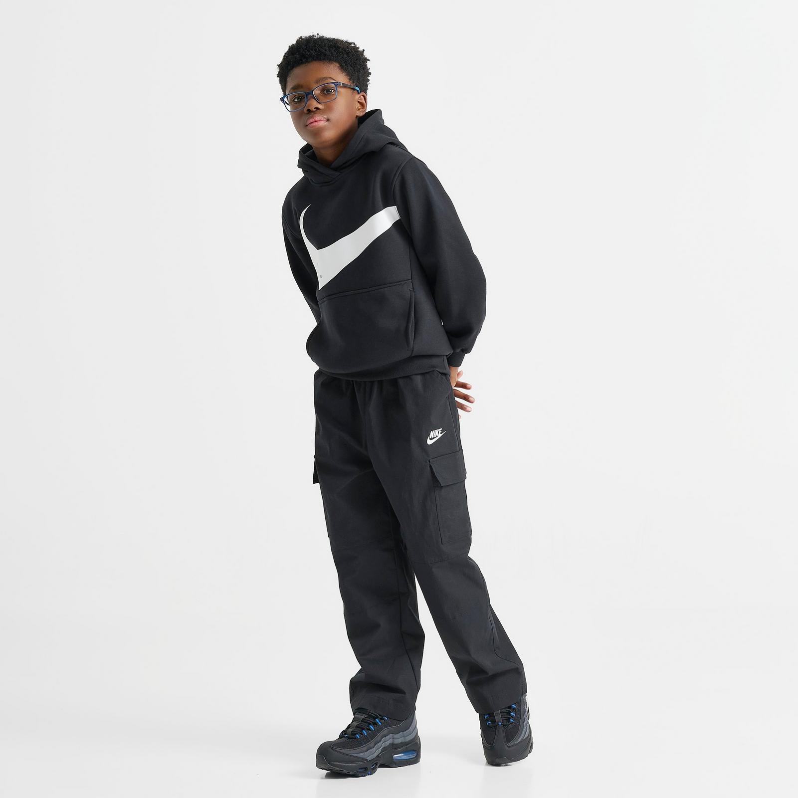 Big Kids' Nike Sportswear Club Woven Cargo Pants - Black