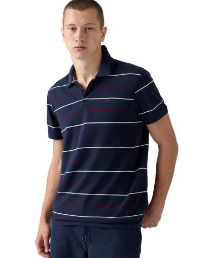 Levi's Premium Men's Original Classic Polo Shirt - Stripe Navy