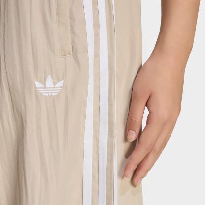 Women's adidas Originals Firebird Adilenium Woven Track Pants - Khaki Three/White