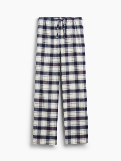 Adult Softest Flannel PJ Pants - Navy plaid