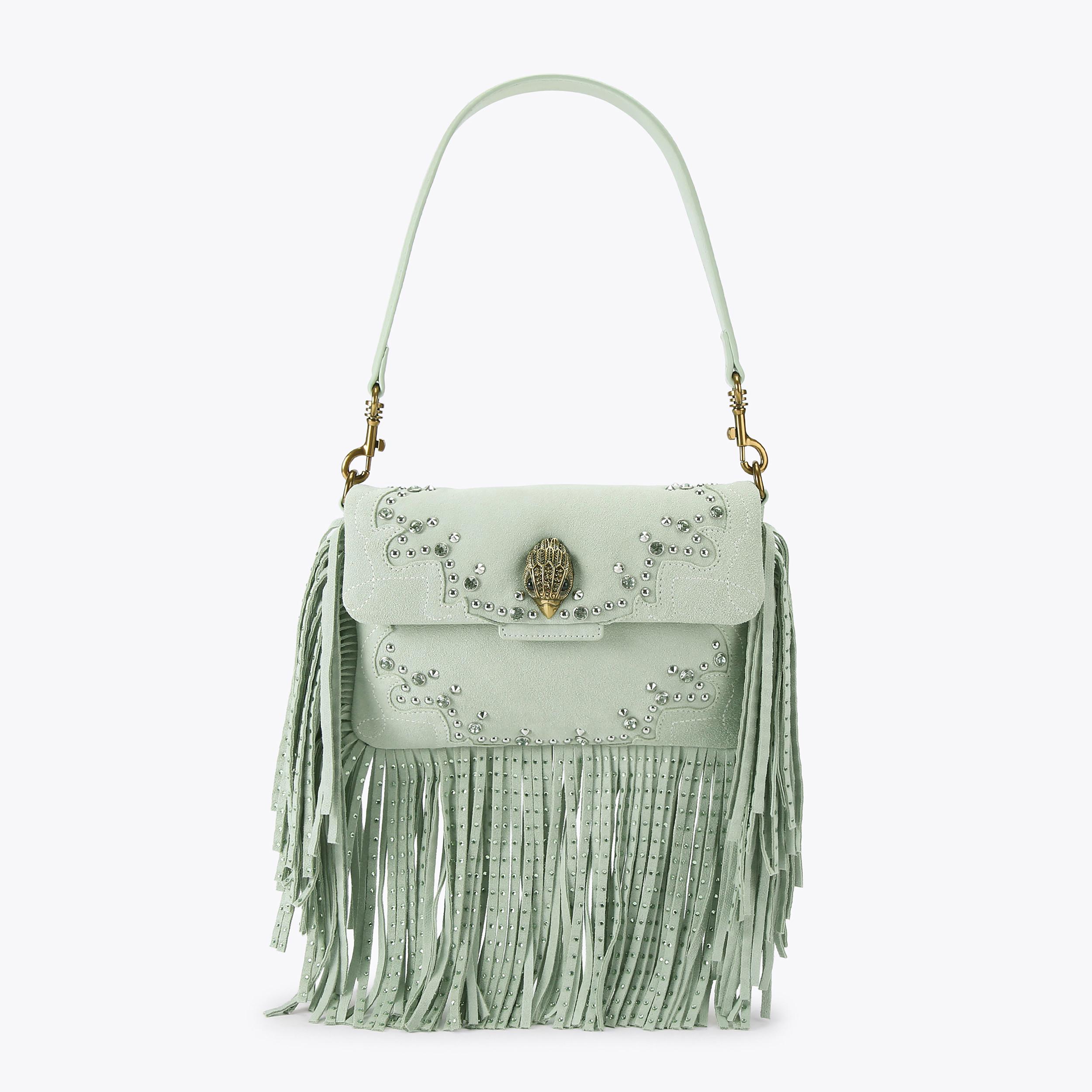Kurt Geiger London Oxford Fringe Shoulder Bag - Green