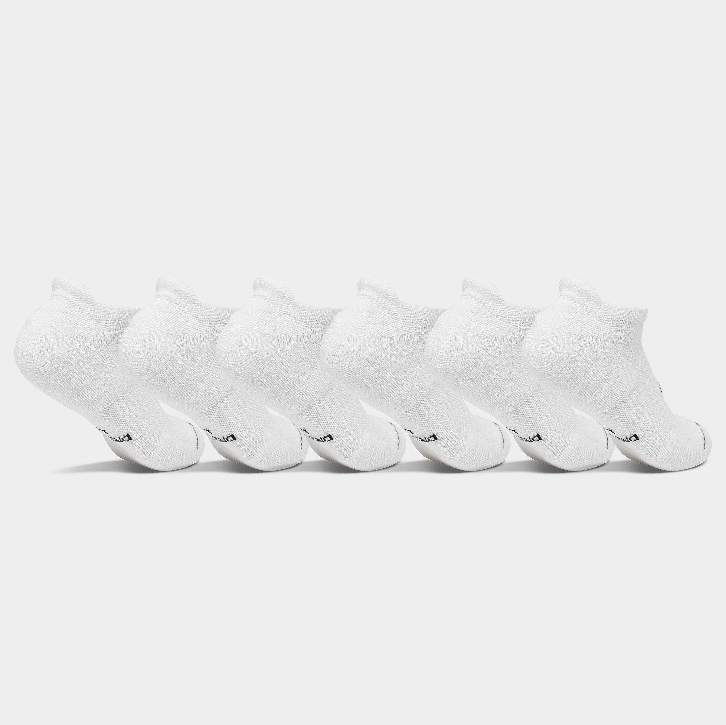 Nithtke Everyday Elevated No-Show Socks (6-Pack) - White/Black