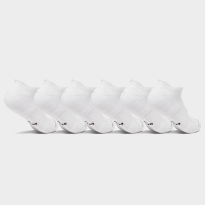 Nithtke Everyday Elevated No-Show Socks (6-Pack) - White/Black