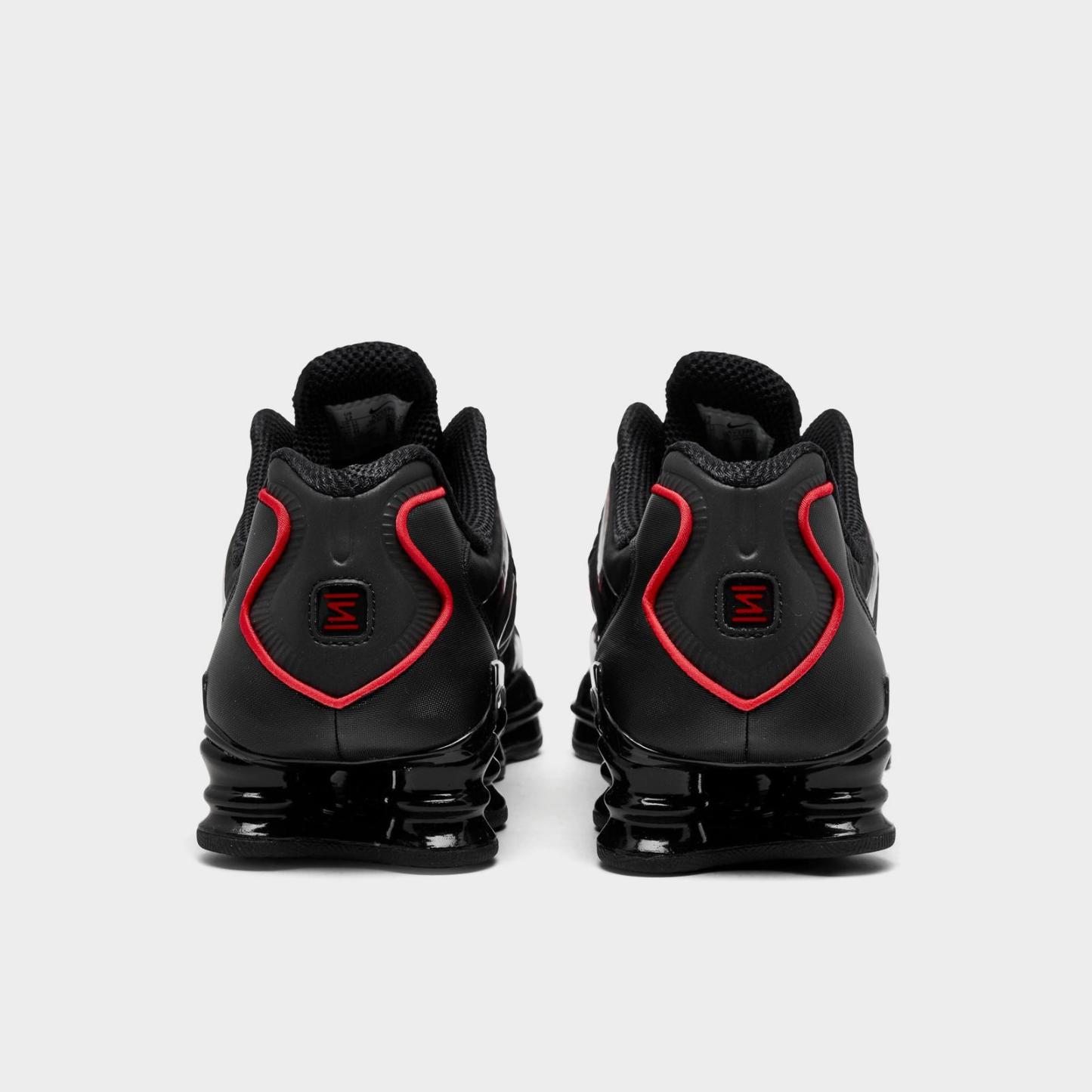 Men's Nike Shox TL Casual Shoes - Black/Black/Light Crimson