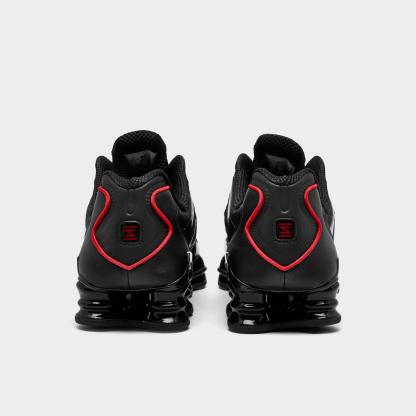 Men's Nike Shox TL Casual Shoes - Black/Black/Light Crimson