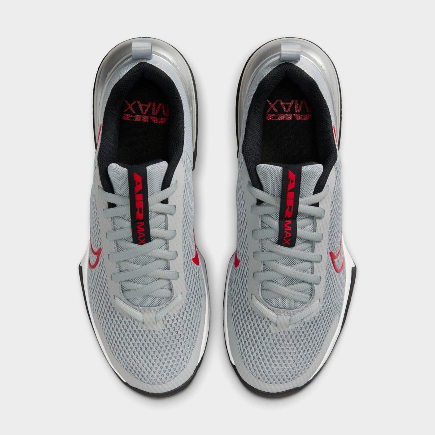 Men's Nithtke Air Max Alpha Trainer 6 Training Shoes - Part 1 - Flat Silver/Metallic Silver/Black/University Red - Top view