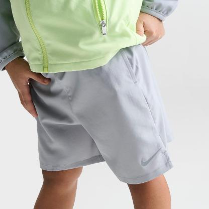 Kids' Toddler Nike Windrunner Jacket and Shorts Set - Light Smoke Grey/Volt