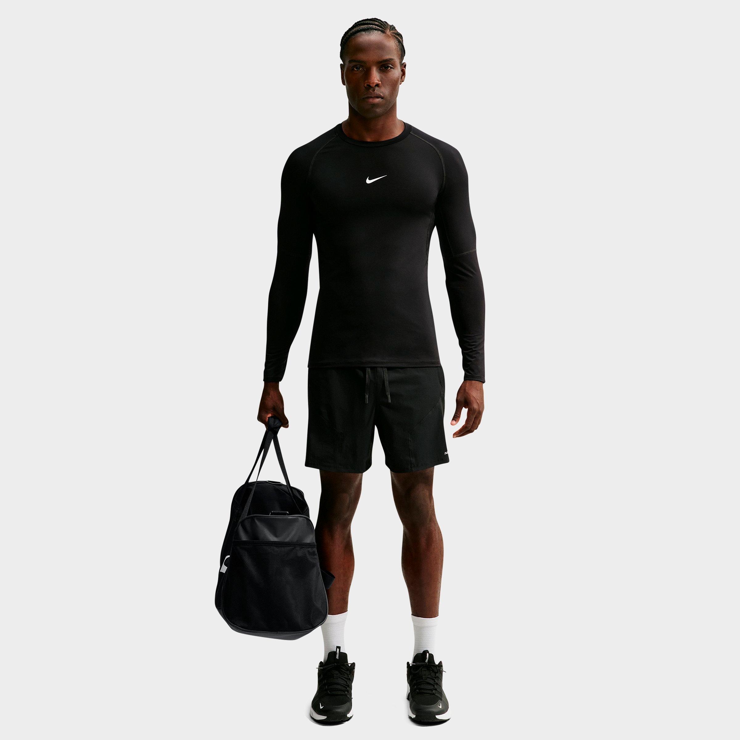 Nithtke Brasilia Training Duffel Bag (Medium, 60L) - Black/Black/White