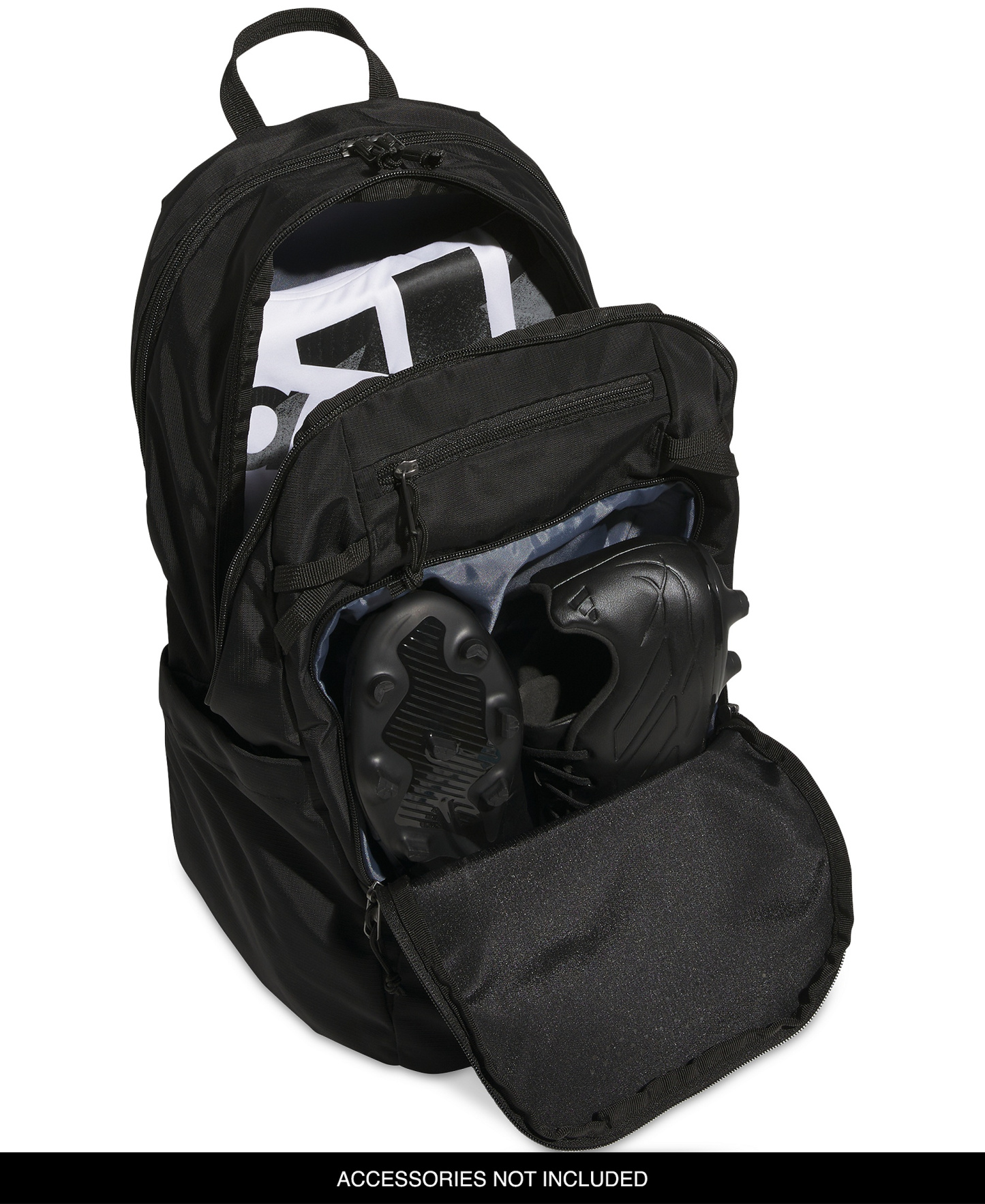 adidas Men's Multiple Zippered Pockets Backpack Messenger - Black